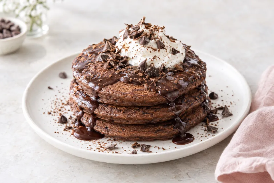 Chocolate Cake Pancakes