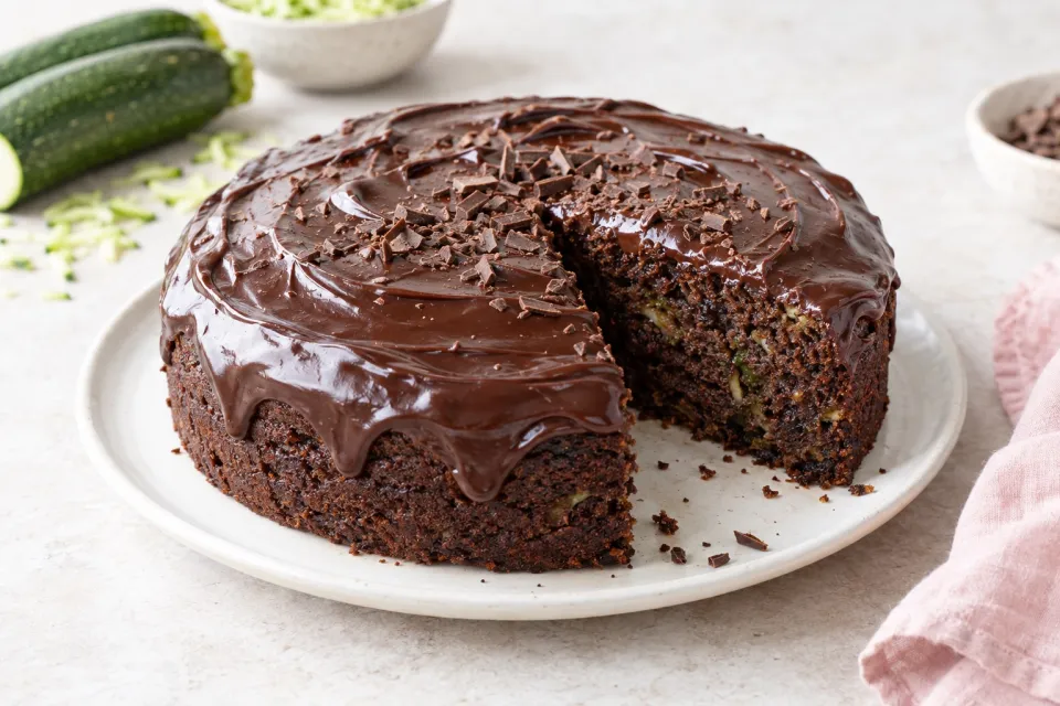 Chocolate Zucchini Cake with Chocolate Ganache