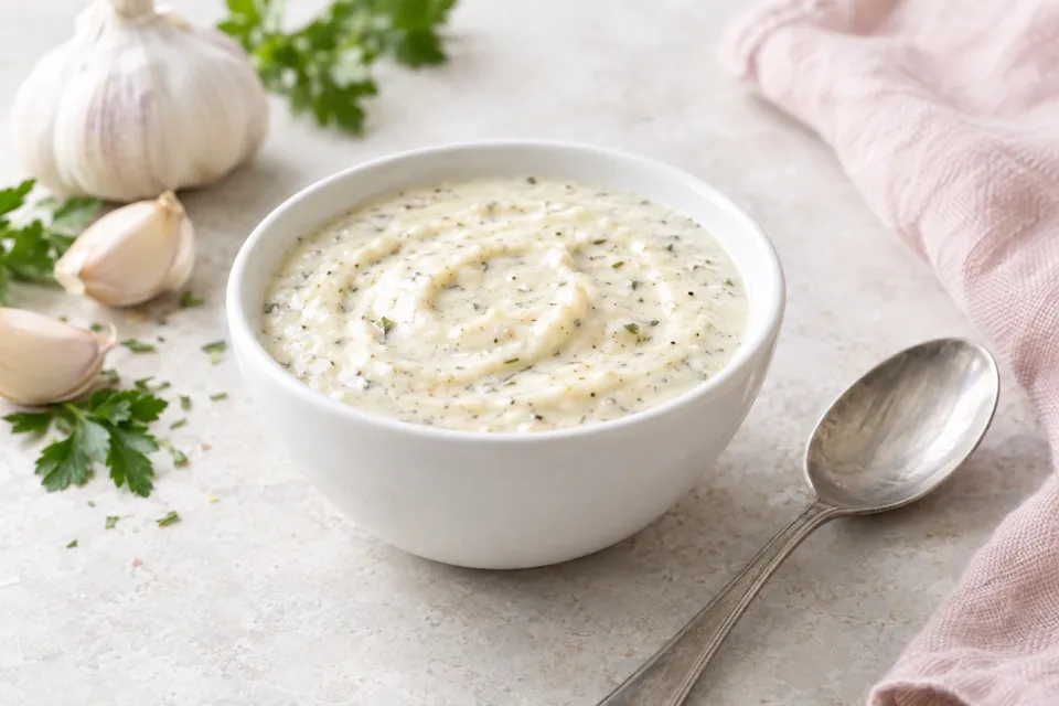 White Garlic Pizza Sauce