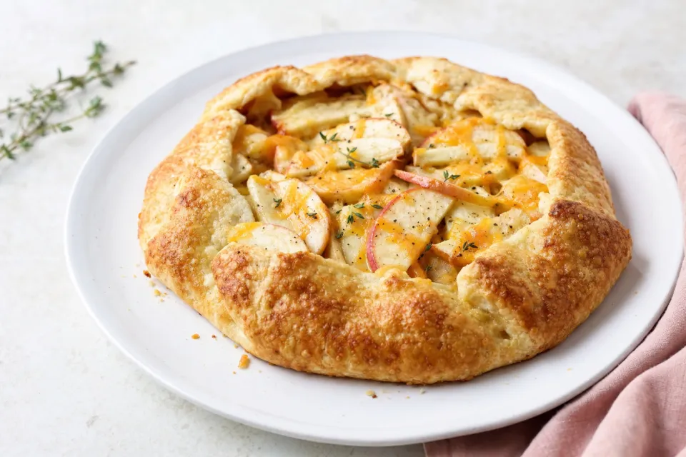 New England Apple Cheddar Galette