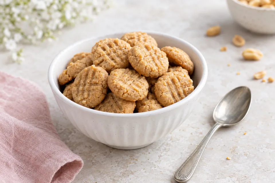 Peanut Butter Bite Size Cookies