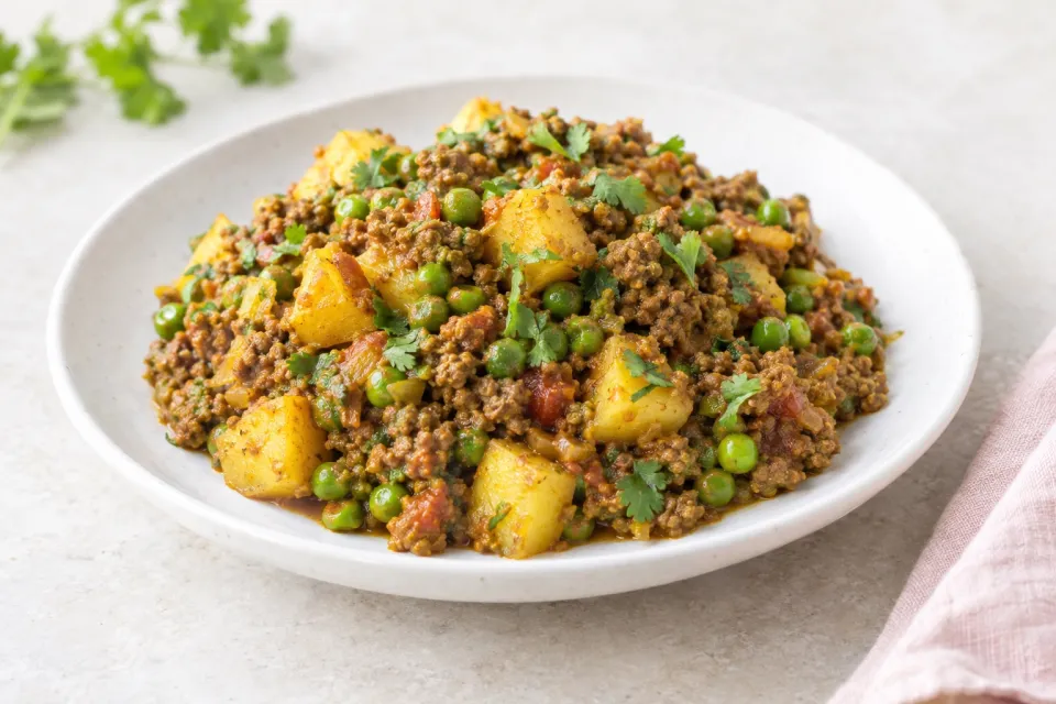 Instant Pot Indian-Spiced Ground Beef, Potatoes, & Peas A.k.a. Keema Aloo Mattar