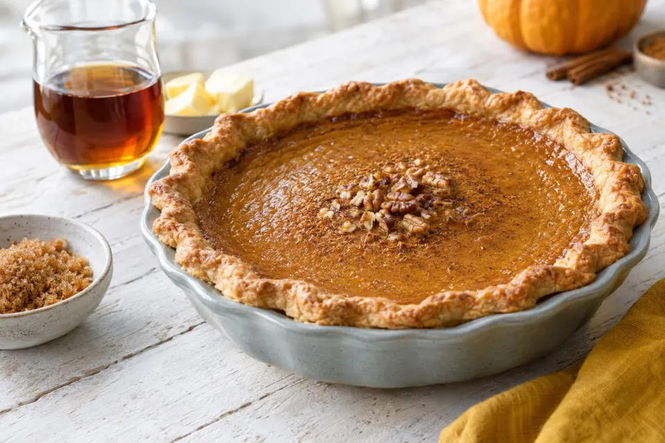 Maple Brown Butter Pumpkin Pie