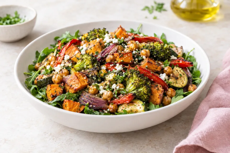 Roasted Vegetable Salad Meal Prep