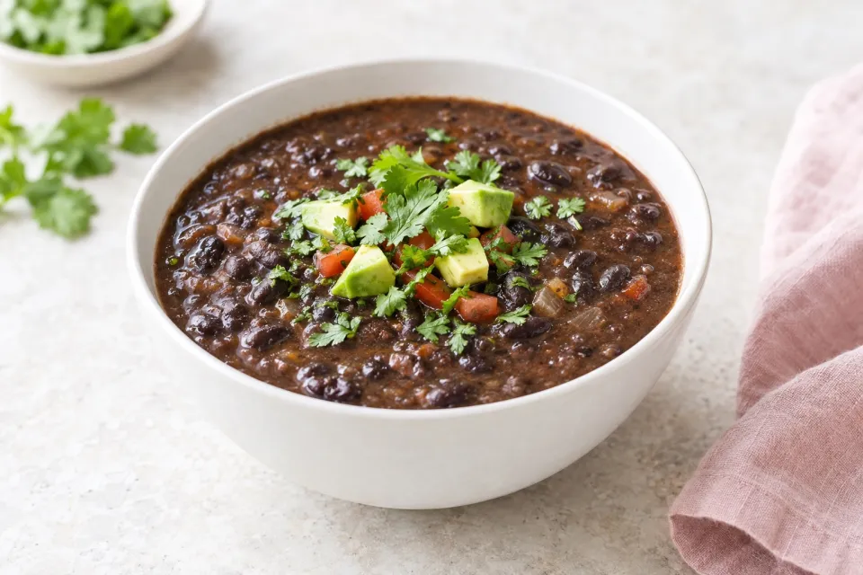 Slow Cooker Black Bean Soup