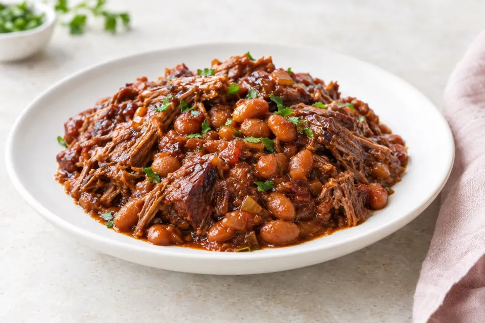 BBQ Beef and Beans