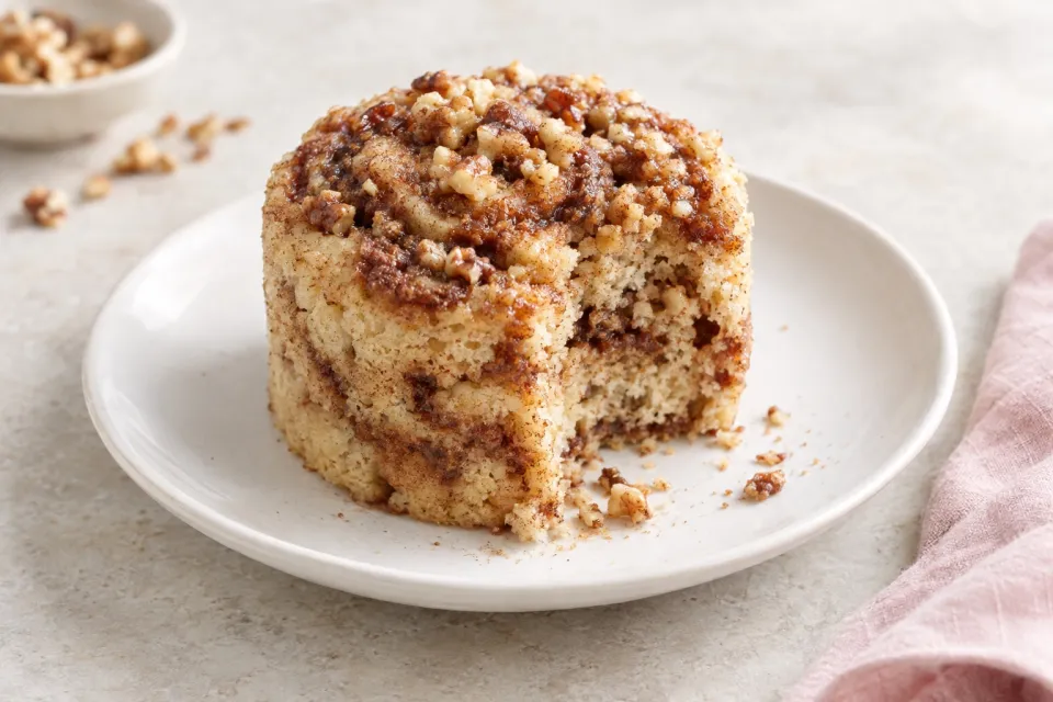 Cinnamon Nut Swirl Mug Cake