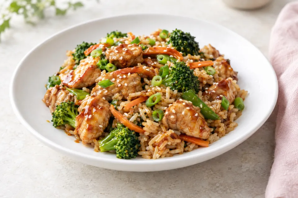 One Pot Teriyaki Chicken and Rice
