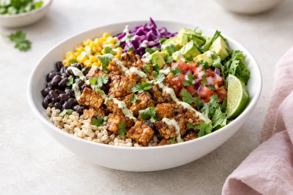 Tempeh Burrito Bowls