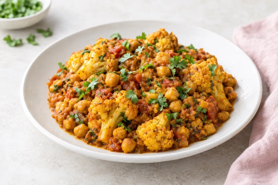 Cauliflower and Chickpea Masala