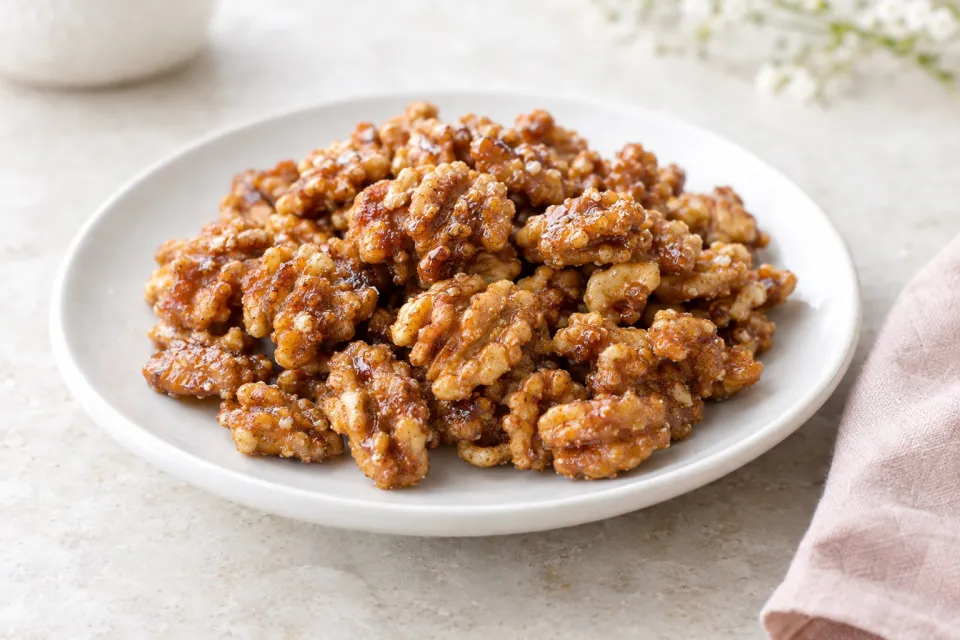 Small Batch Candied Walnuts
