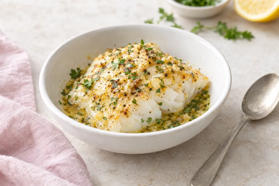 Garlic Butter Baked Cod