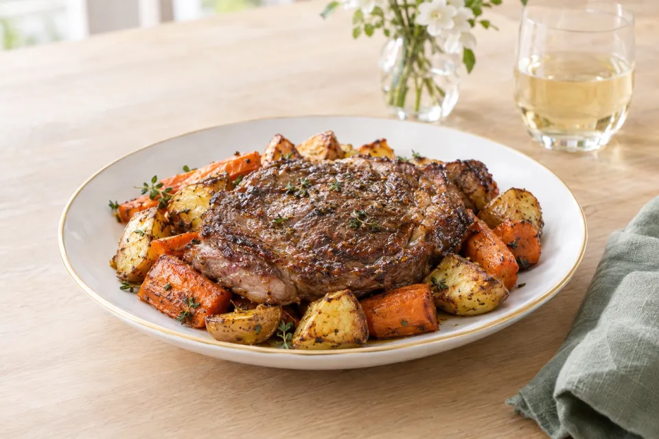 Ribeye Cap Steak Recipe – One Pan Dinner for Two