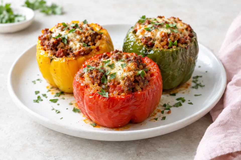 Chorizo Stuffed Bell Peppers