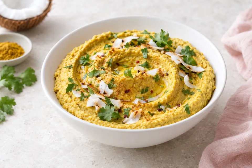 Coconut Curry Hummus