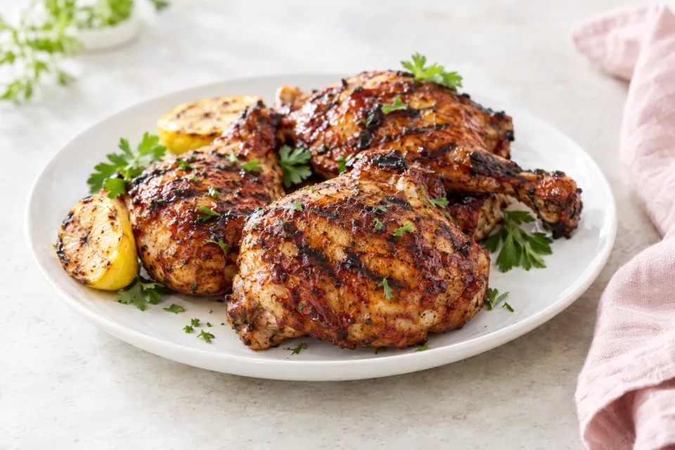 Barbecued Chicken on the Grill