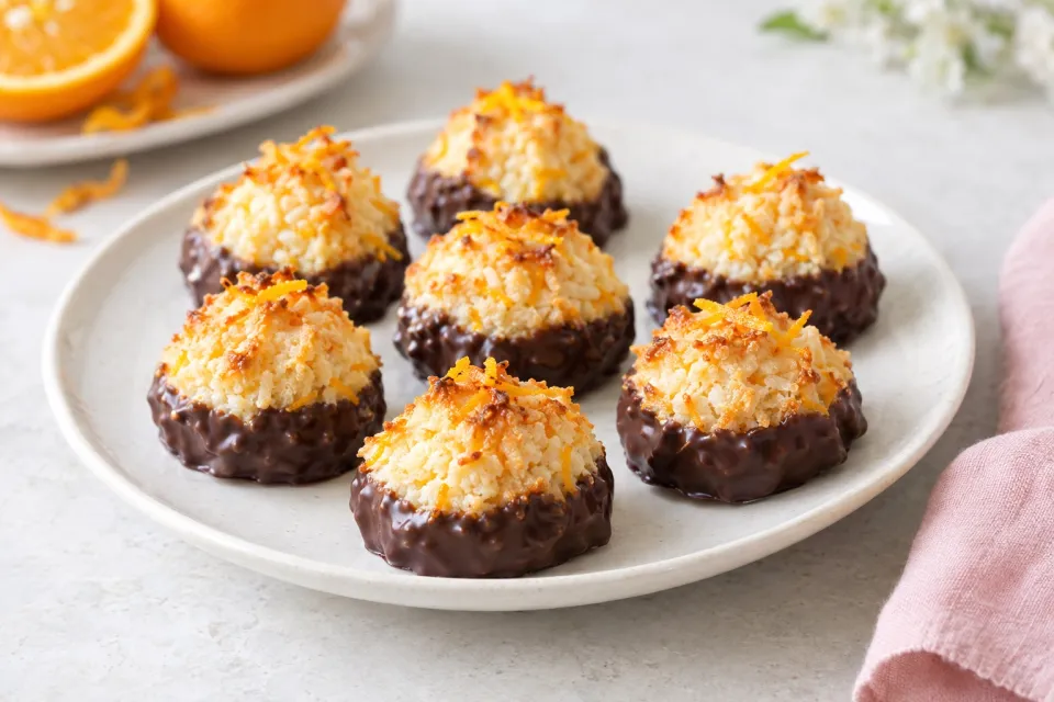 Sally's Chocolate Glazed Orange Macaroons