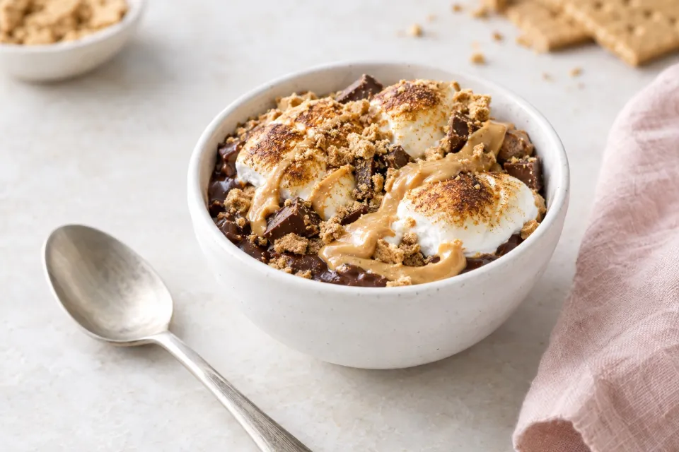 Peanut Butter S'mores Pots