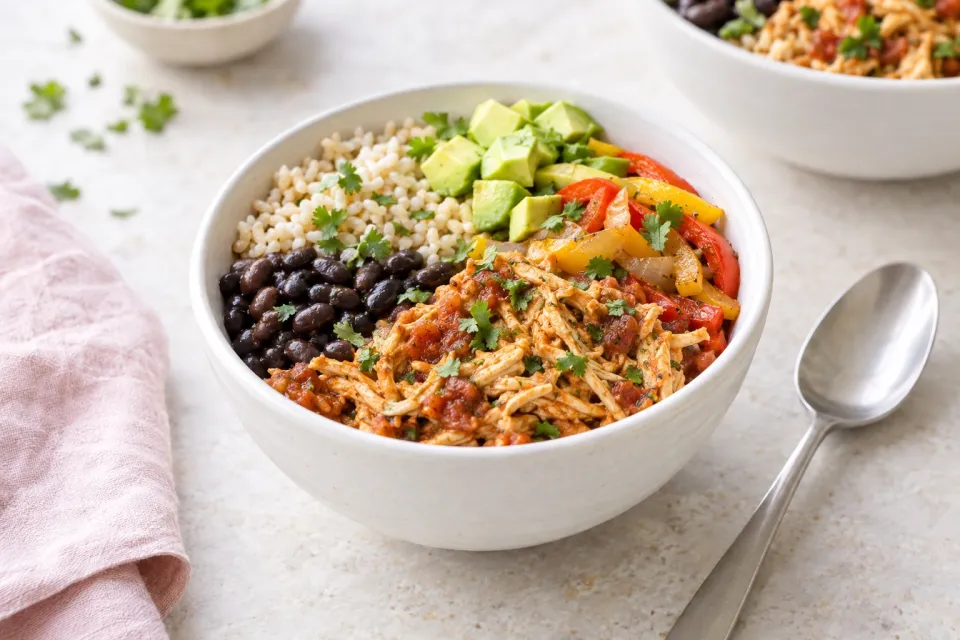 Salsa Chicken Meal Prep Bowls