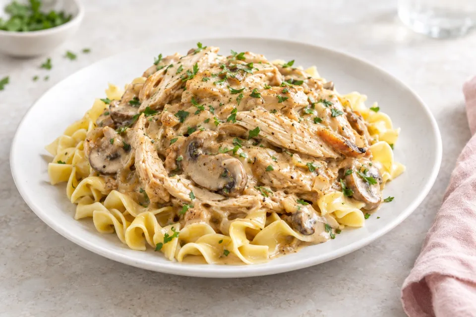 Rotisserie Chicken Stroganoff