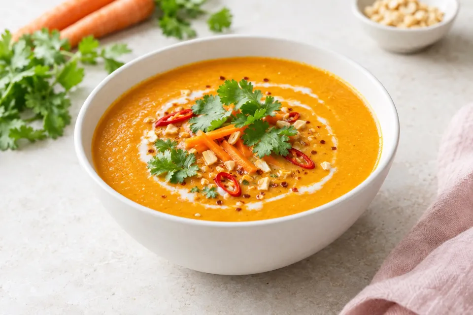 Thai Coconut Curry Carrot Soup