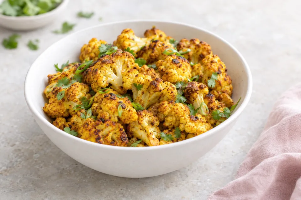 Curry Roasted Cauliflower