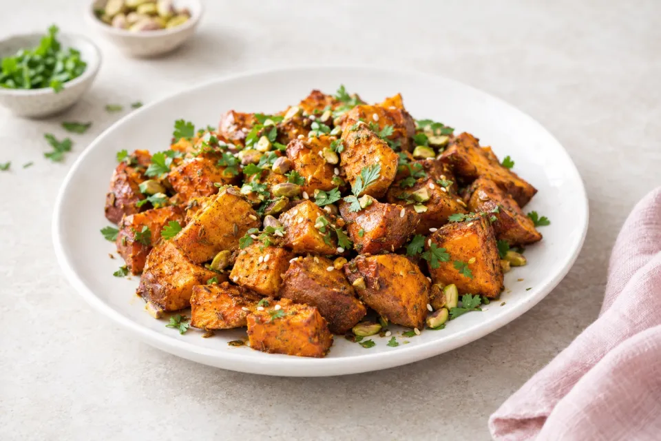 Moroccan Spiced Sweet Potatoes