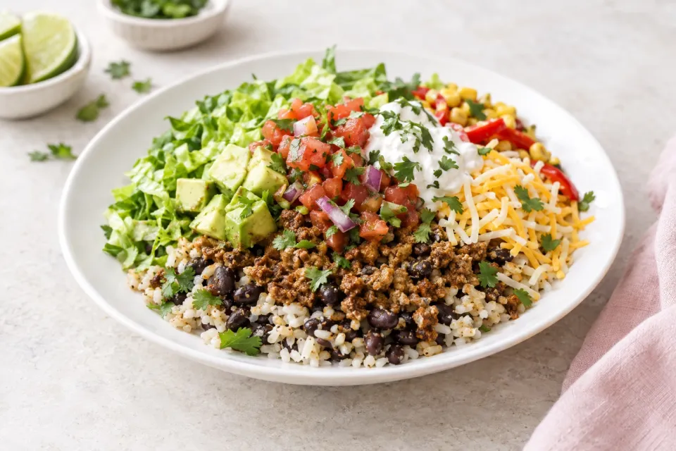 Easiest Burrito Bowl Meal Prep