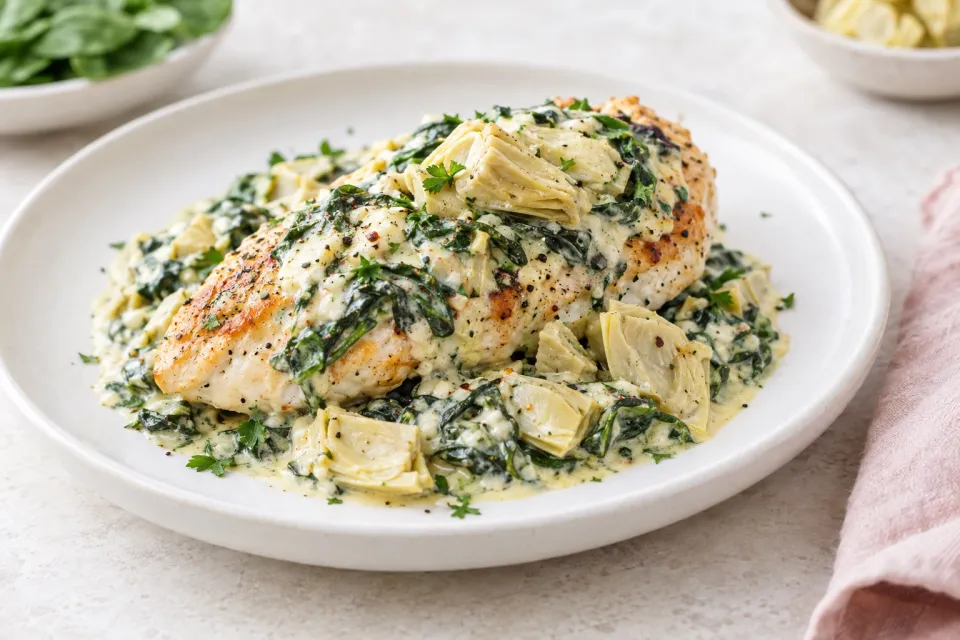 Creamy Spinach Artichoke Chicken