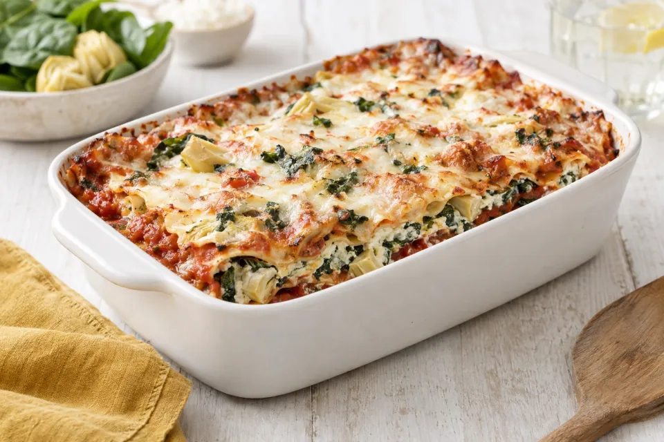 Spinach Artichoke Lasagna
