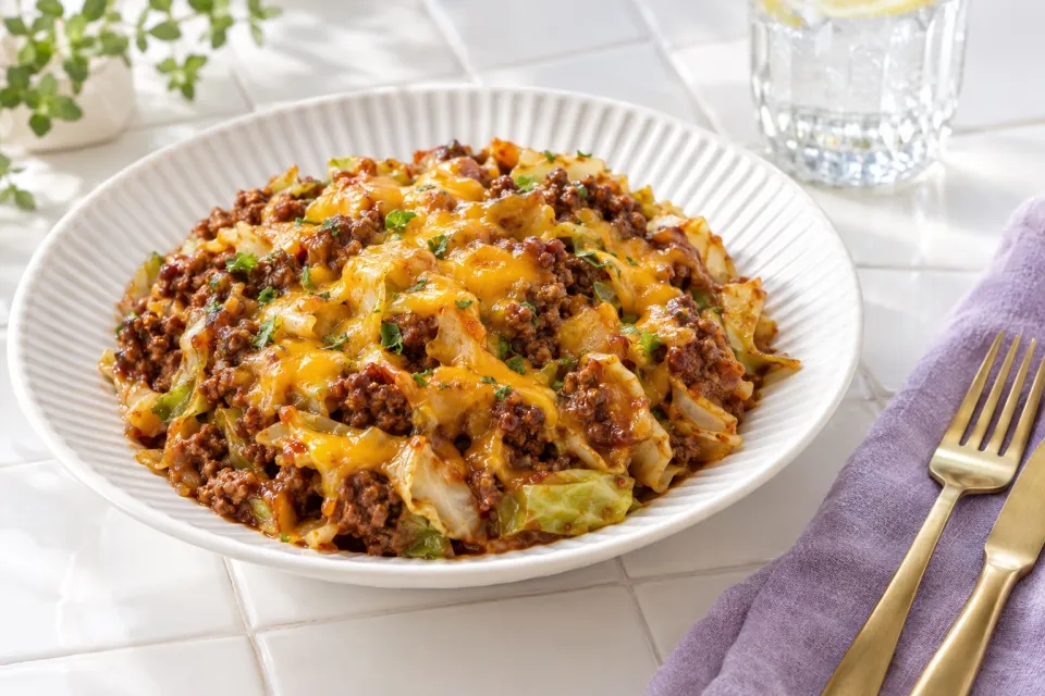 BBQ Beef and Cabbage