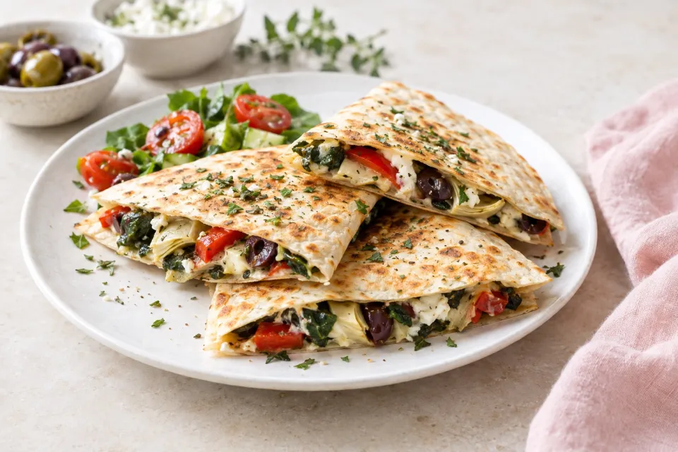 Mediterranean Quesadillas