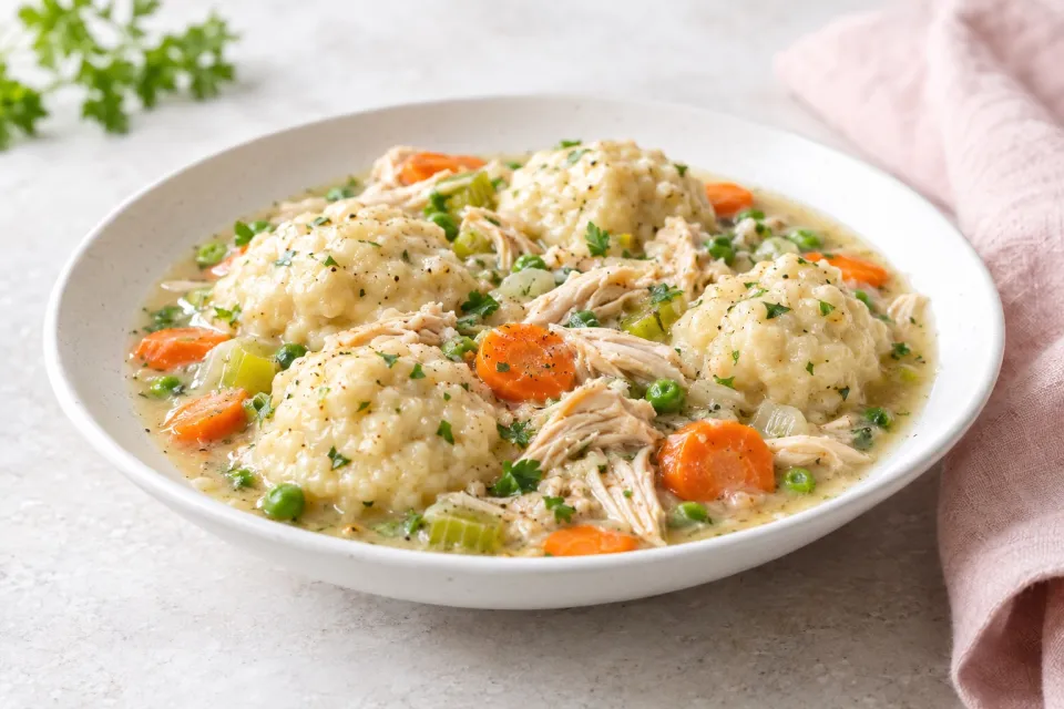 Chicken and Dumplings with Vegetables
