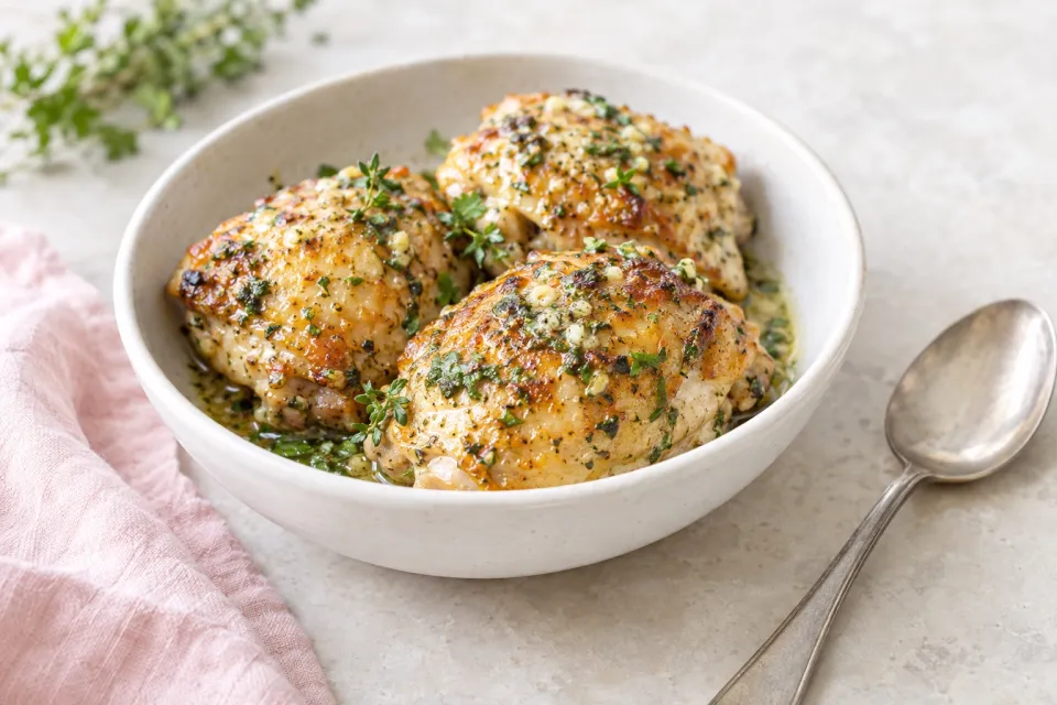 Herb Butter Chicken Thighs