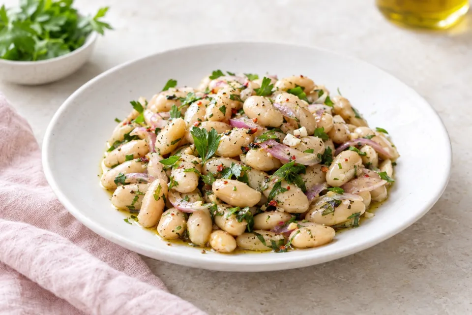 Marinated White Beans