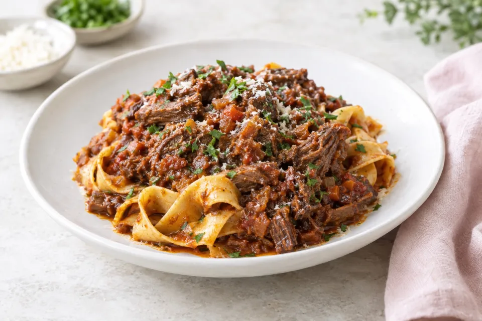Sunday Slow Cooker Beef Ragù