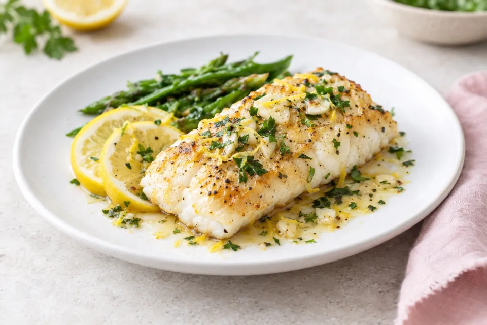 Quick Lemon Garlic Fish