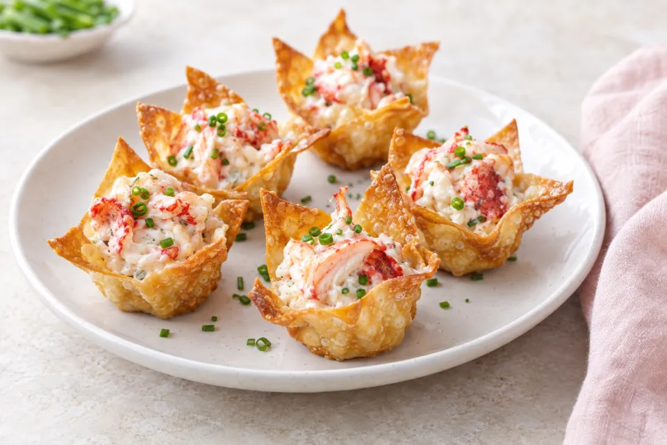 Lobster & Cream Cheese Wontons