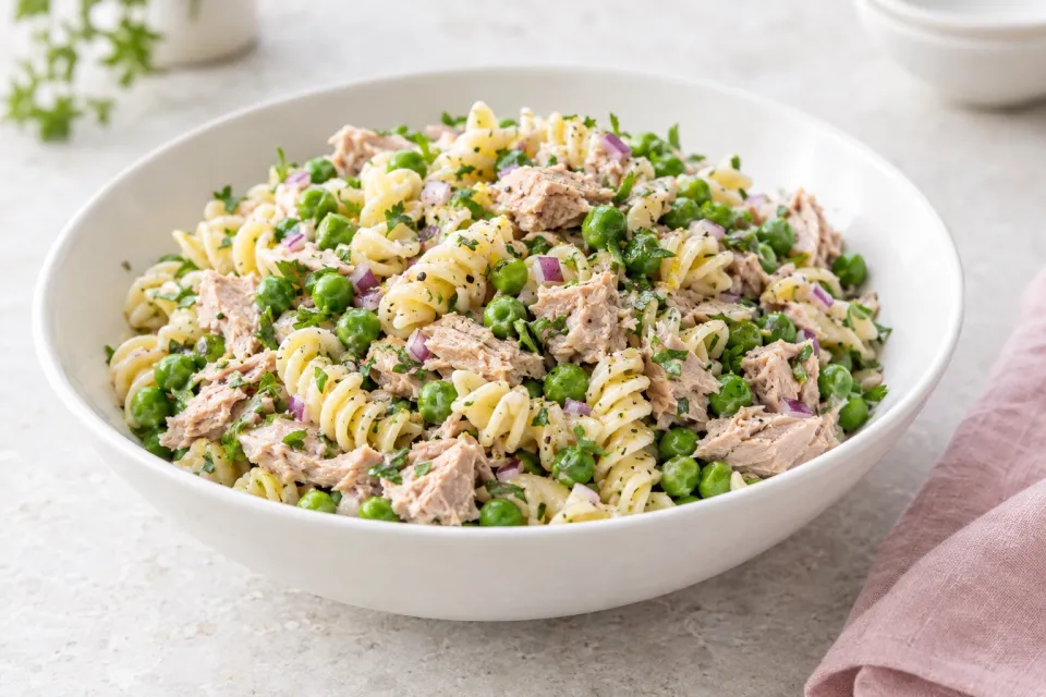 Tuna Pasta Salad with Peas