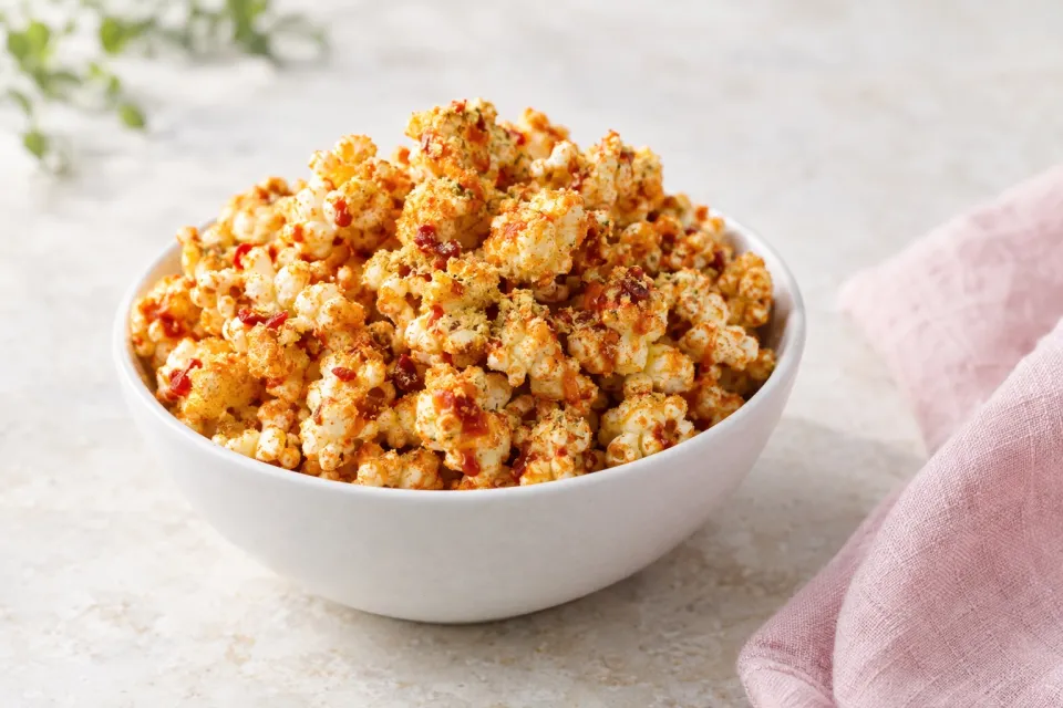 Sriracha Nooch Popcorn