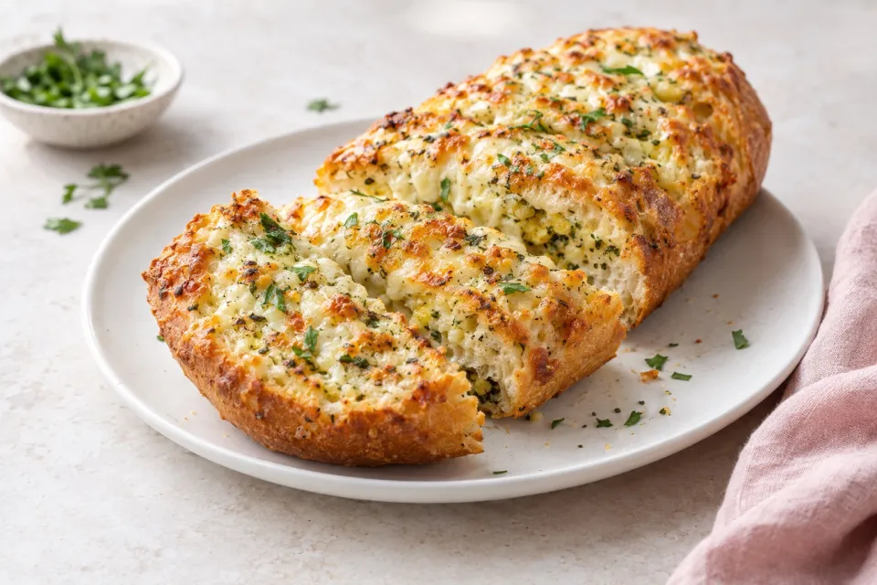 Homemade Cheesy Garlic Bread
