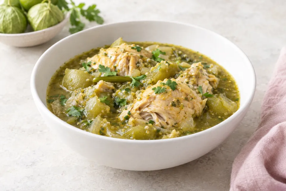 Chicken Stew with Tomatillo Sauce