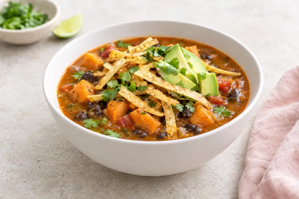 Sweet Potato Tortilla Soup