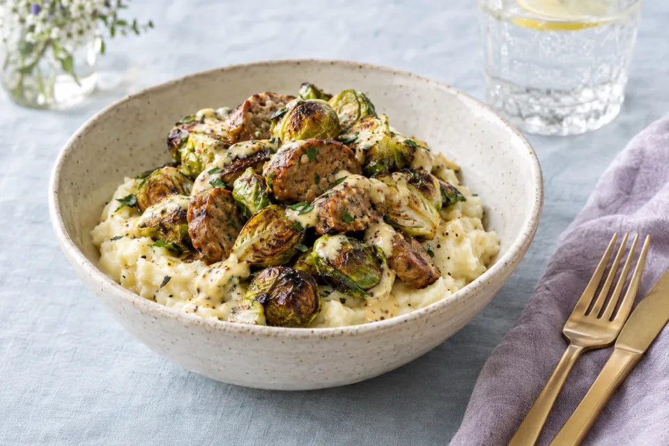 Roasted Brussels Sprout Bowls