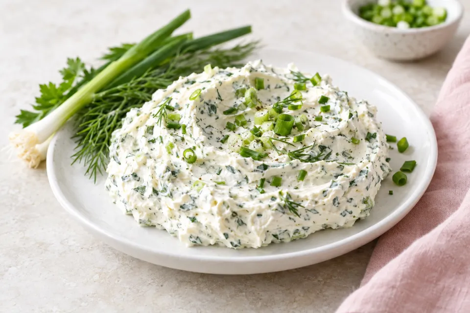 Scallion Herb Cream Cheese Spread