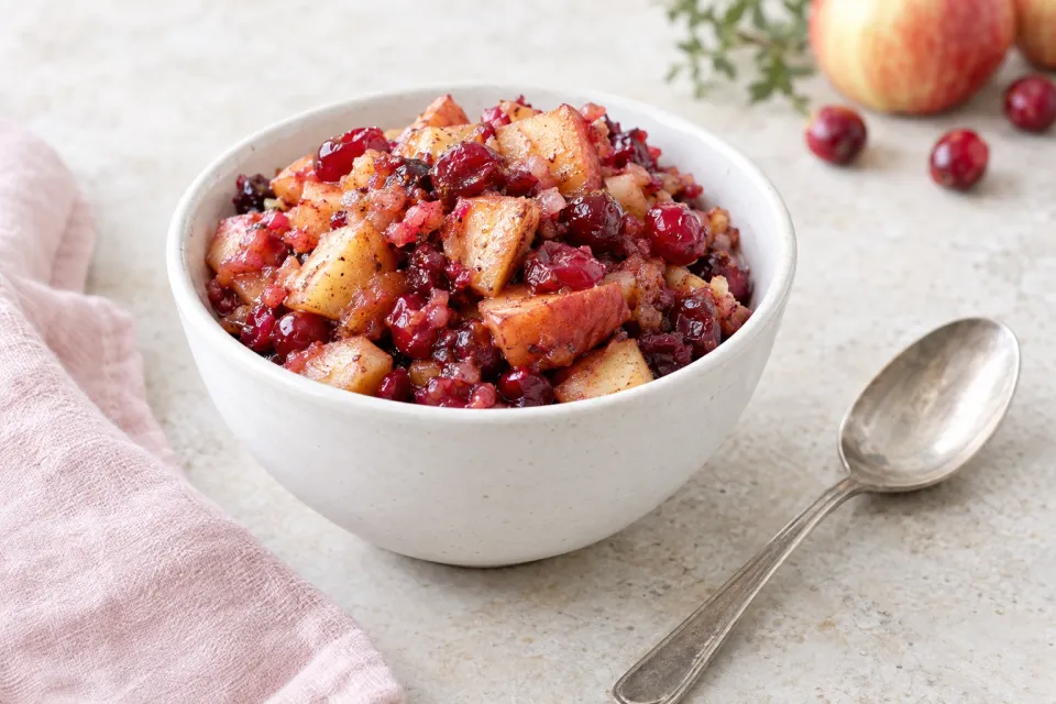 Roasted Apple Cranberry Relish