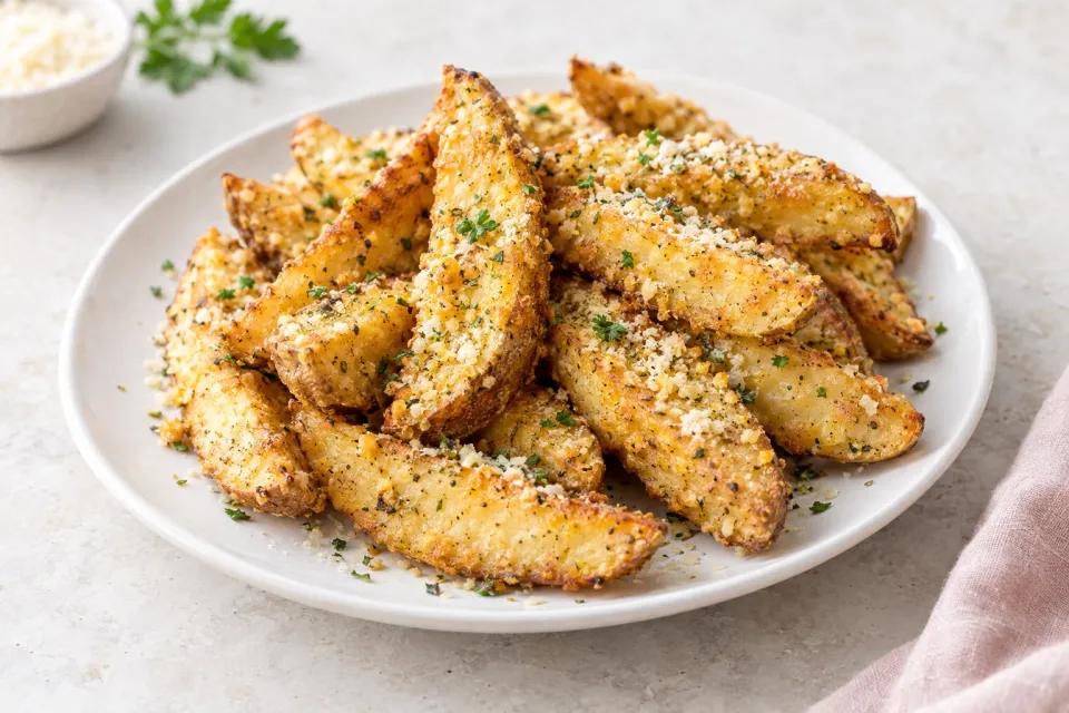 Thick Cut Garlic Parmesan Oven Fries