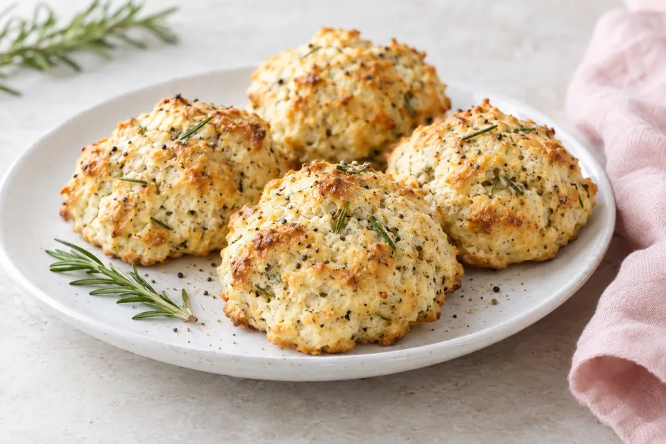 Rosemary Pepper Drop Biscuits