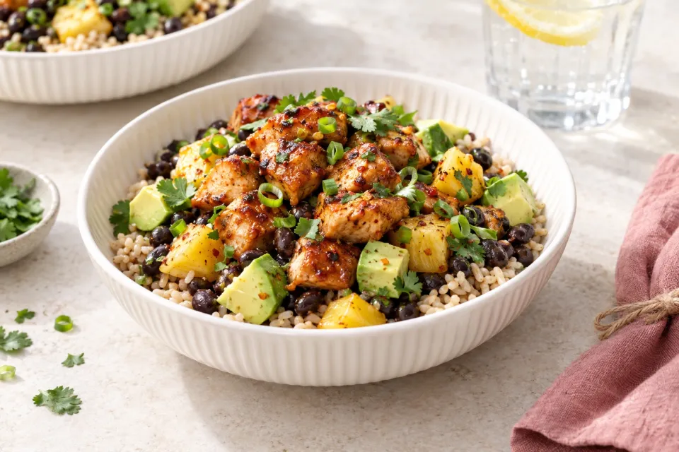 Sweet N' Spicy Chicken Bowls