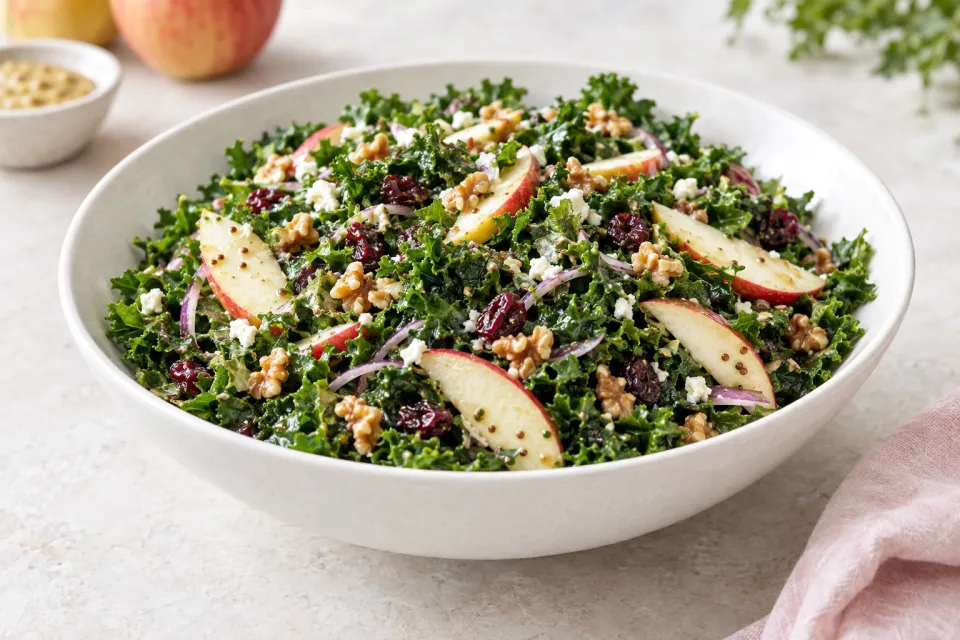 Apple Dijon Kale Salad